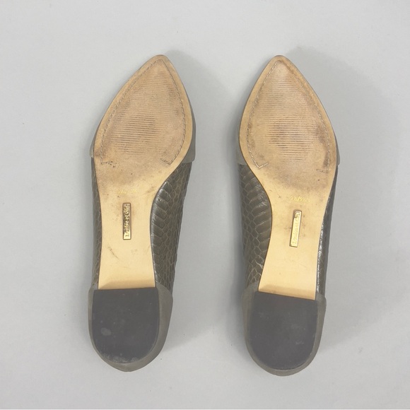 Louise et Cie Gray Leather Suede Flats - Picture 8 of 10
